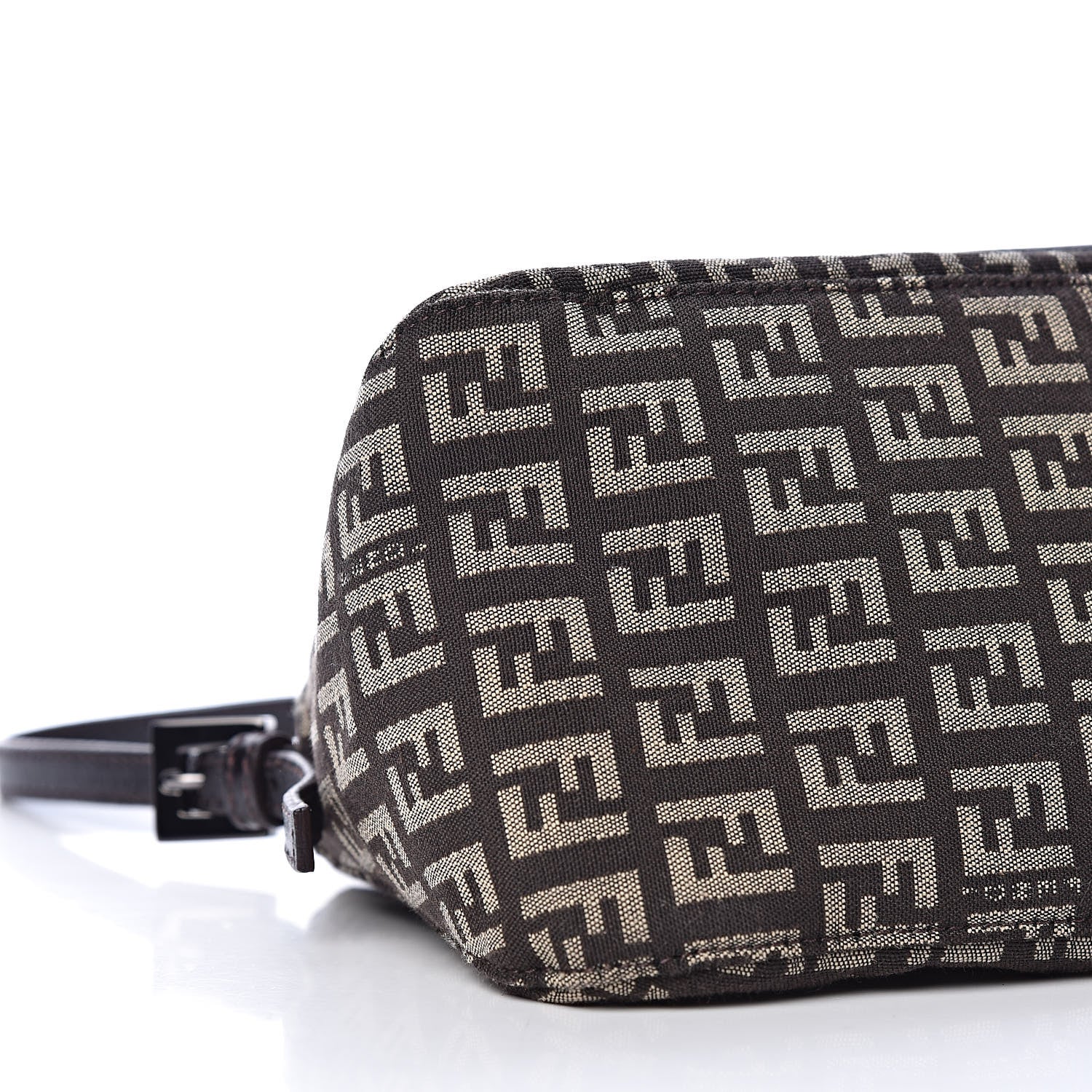 Fendi Zucchino Vitello Mini Mama Baguette Testa di Moro Beige 5 of 9