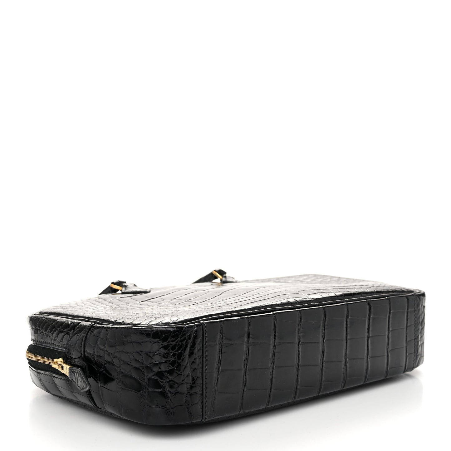 Shiny Alligator Plume Elan 28 Black