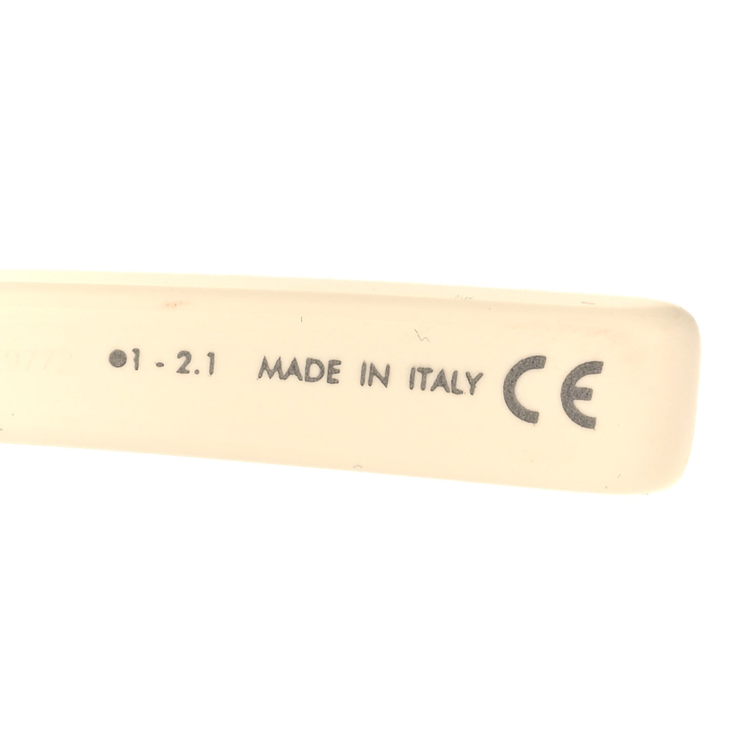 Acetate Rectangular CD Diamond S1I Sunglasses Ivory