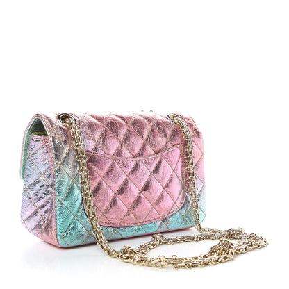 Chanel Metallic Goatskin Quilted Mini 2.55 Reissue Flap Multicolor 2 of 11