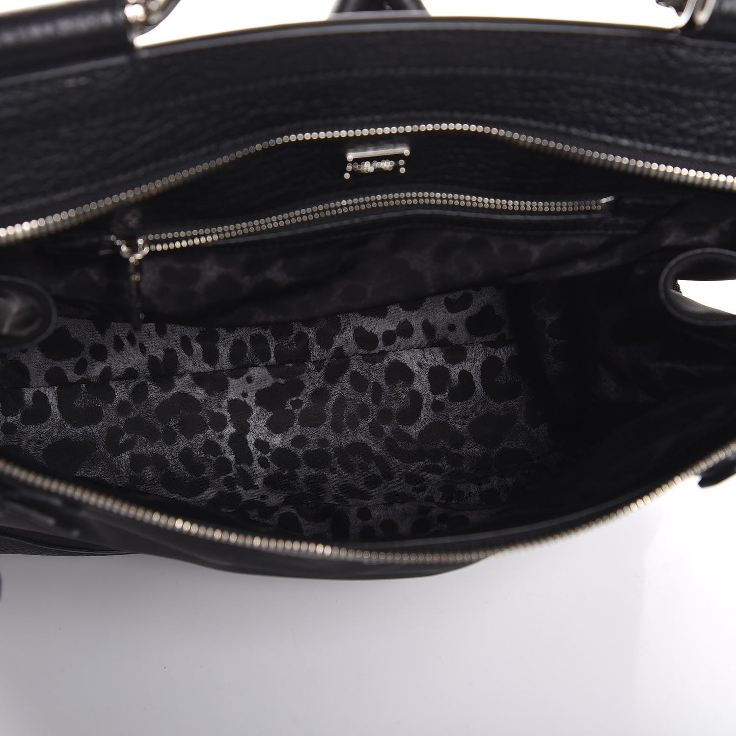 Canvas Calfskin Sicily Backpack Black