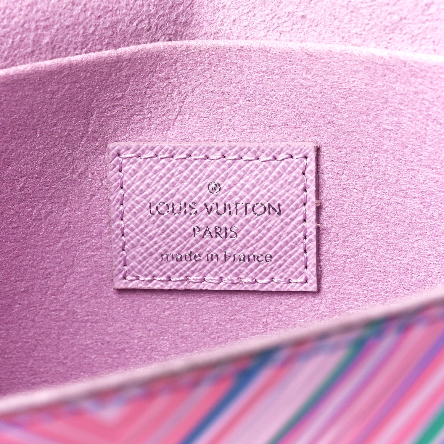 Louis Vuitton Epi Tropical Pochette Felicie Blue Rose 7 of 16