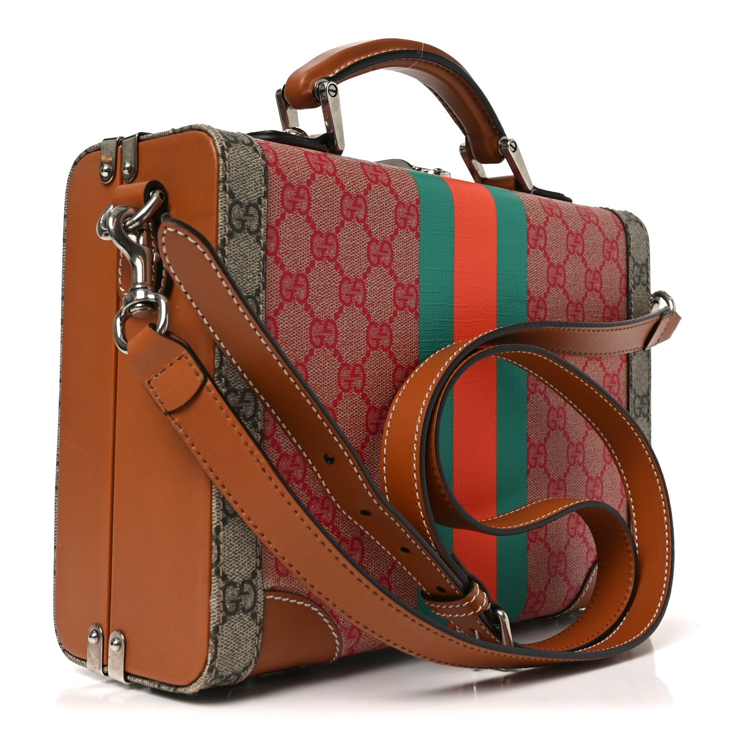 GUCCI・GG柄ケース GUCCI Multicolor GG Psychedelic Large Zip Pouch Clutch With Box