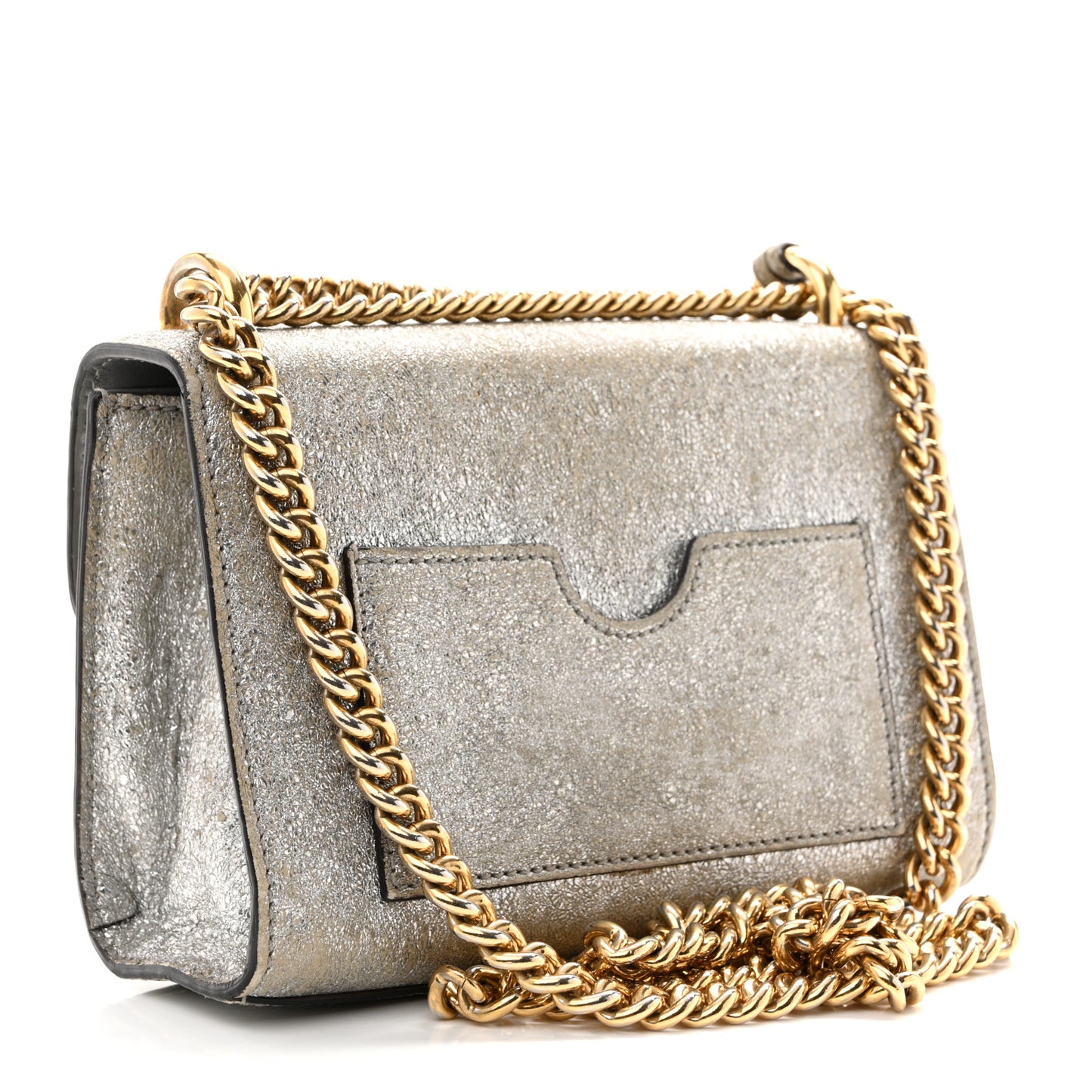 Galassia Small Padlock Shoulder Bag Platino