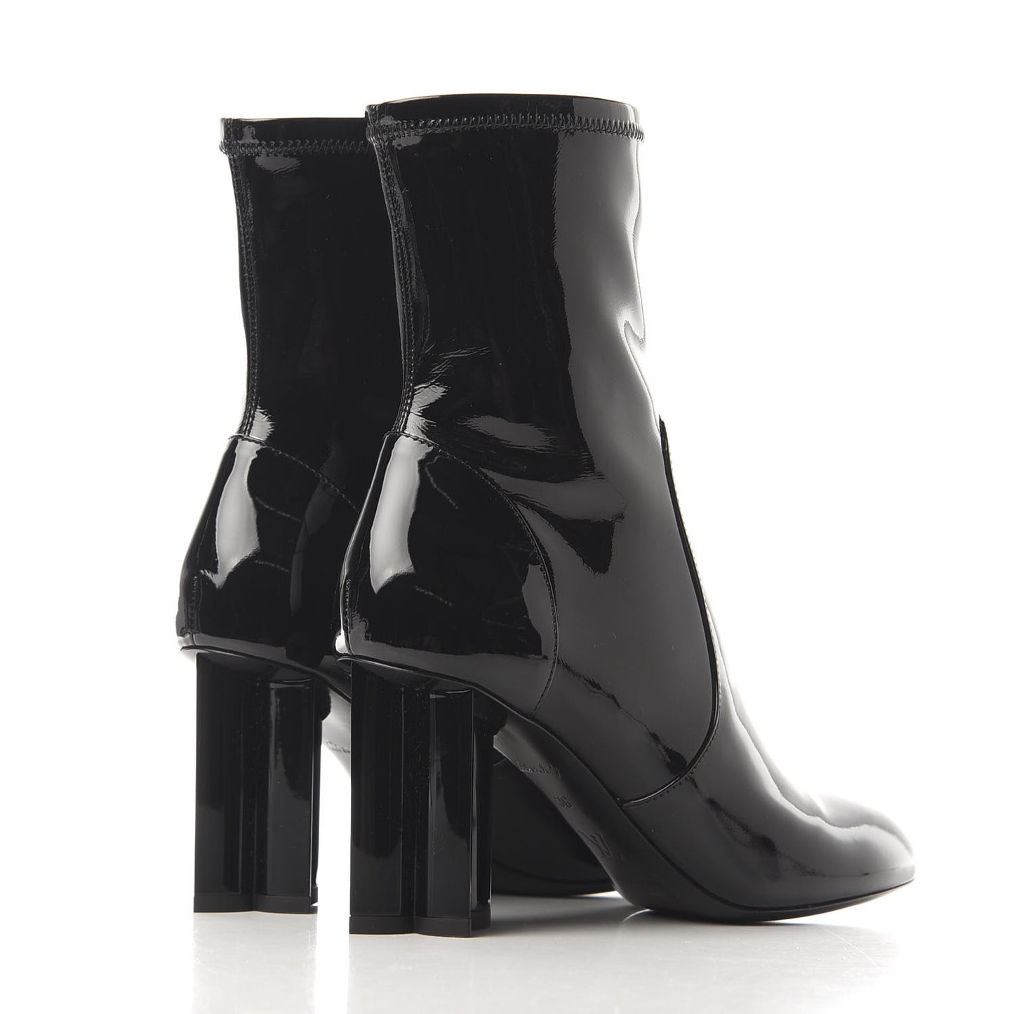 Patent Uniformes Silhouette Ankle Boots 36 Black
