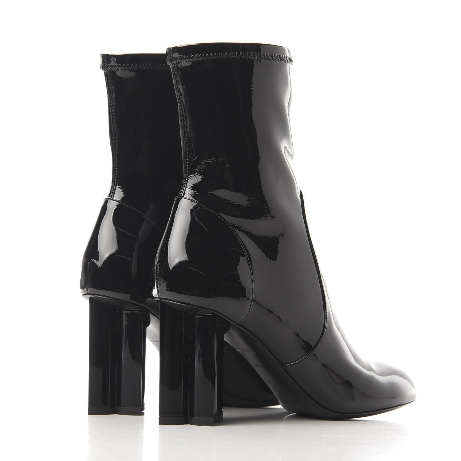 Louis Vuitton Patent Uniformes Silhouette Ankle Boots 36 Black 4 of 7