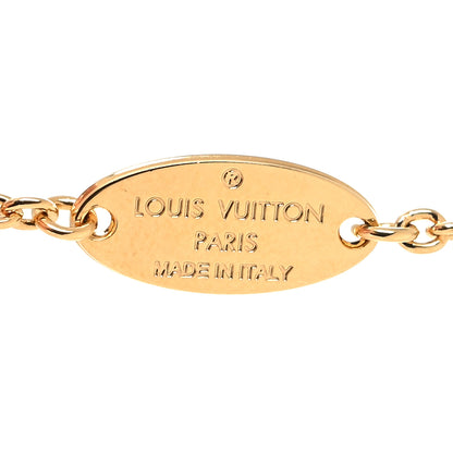 Louis Vuitton Metal Crystal LV Iconic Necklace Gold 5 of 6