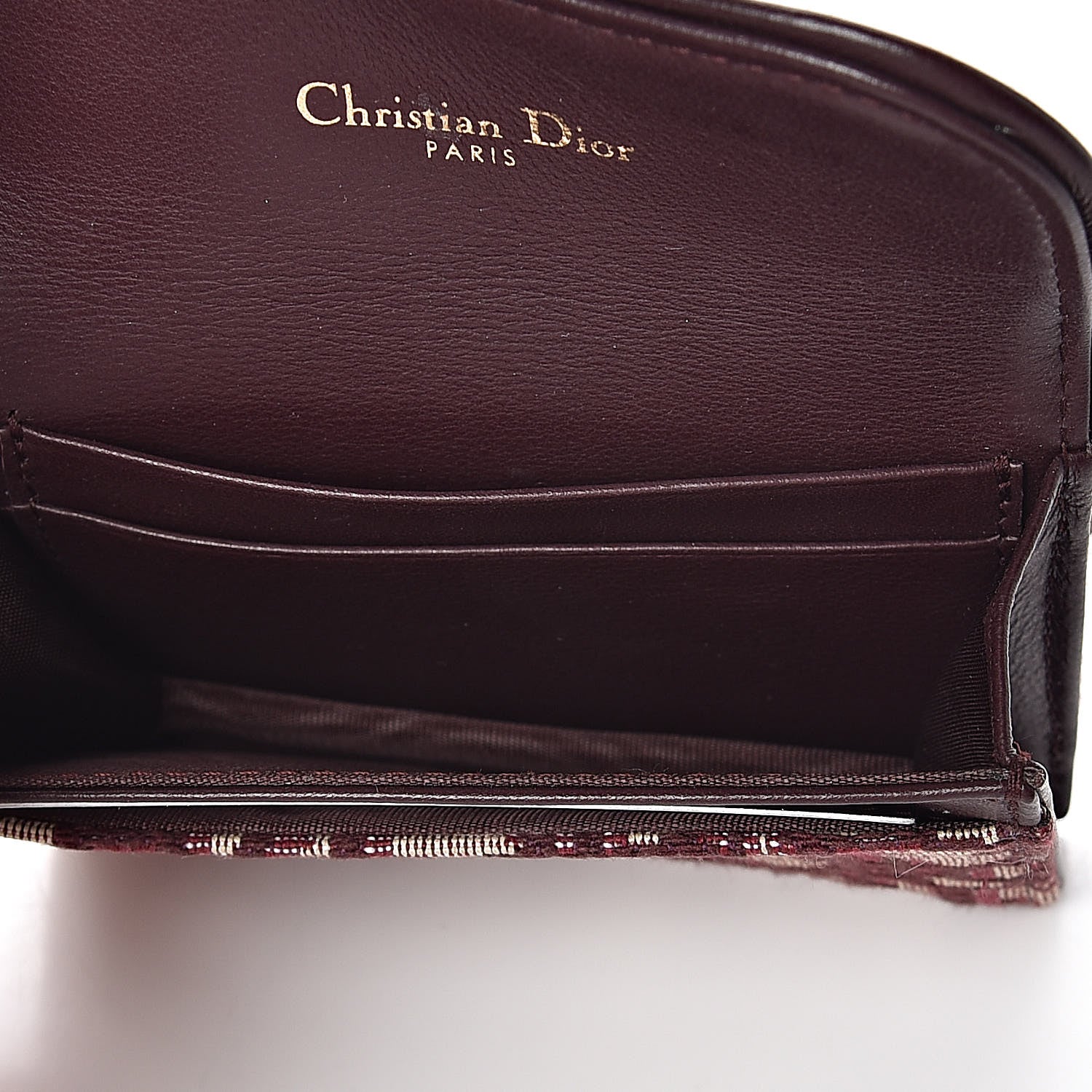 Christian Dior Oblique Saddle Card Holder Bordeaux 5 of 7