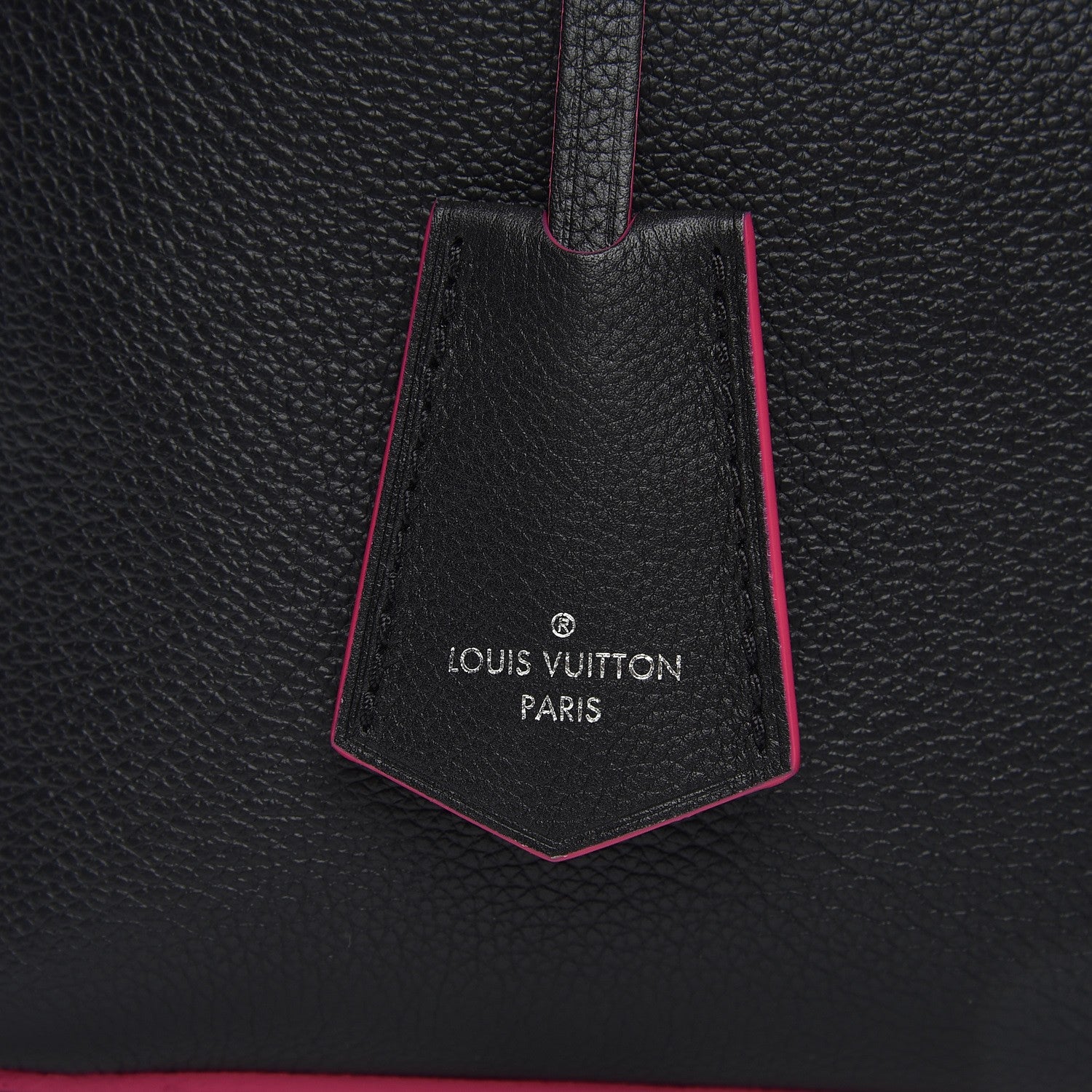 Louis Vuitton Calfskin Lockme Bucket Black 7 of 7