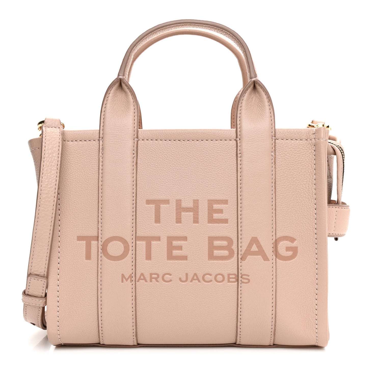 Grained Calfskin Small The Tote Bag Rose Dust