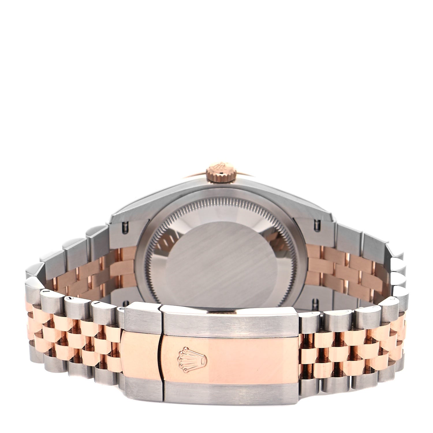 Rolex Stainless Steel 18K Everose Gold Diamond 36mm Oyster Perpetual Datejust Watch Slate Roman 126231 3 of 5