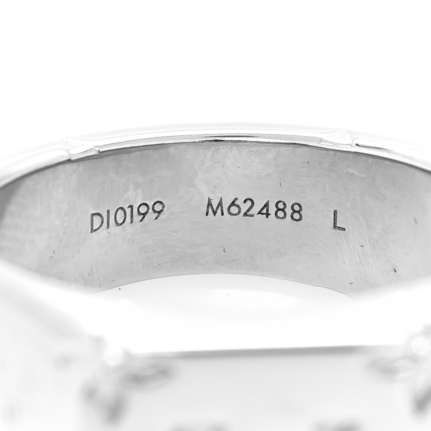Monogram Signet Ring L 60 9 Palladium