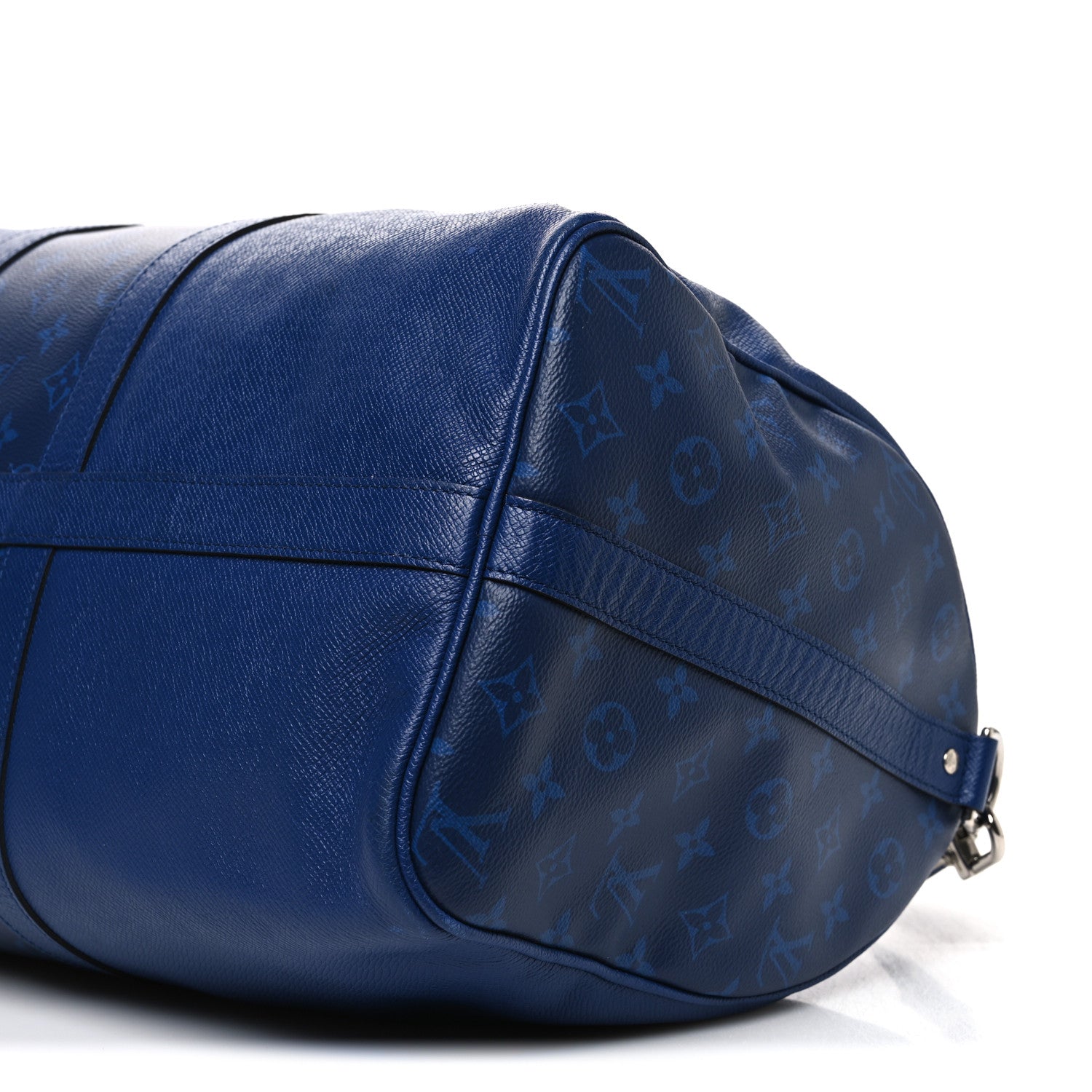 Louis Vuitton Taiga Monogram Eclipse Keepall Bandouliere 50 Pacific Blue 9 of 10