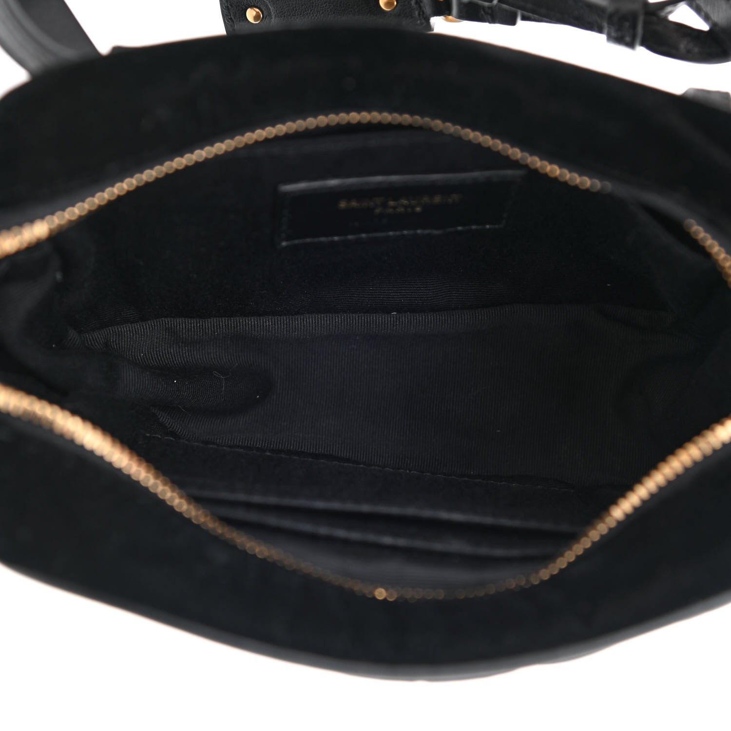 Saint Laurent Velour Matelasse Monogram Lou Belt Bag Black 5 of 10