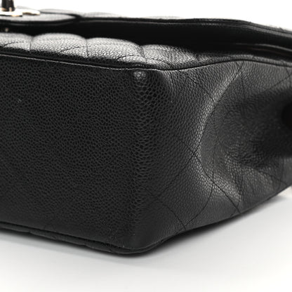 Chanel Caviar Quilted Jumbo Double Flap Black 10 of 14