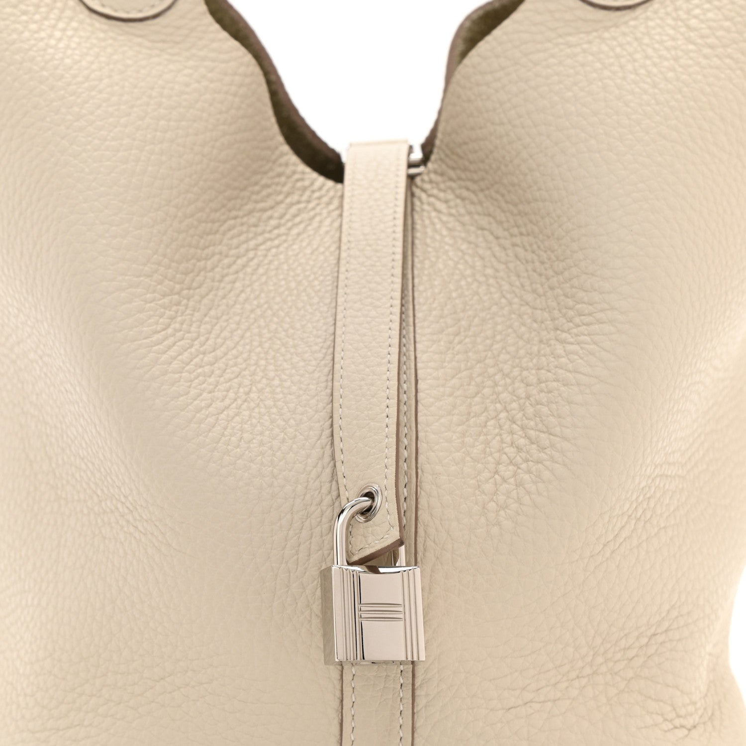 Hermes Taurillon Clemence Picotin Lock 22 MM Craie 8 of 11