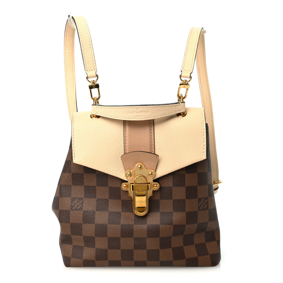 Louis Vuitton Damier Ebene Clapton Backpack Creme 1 of 10