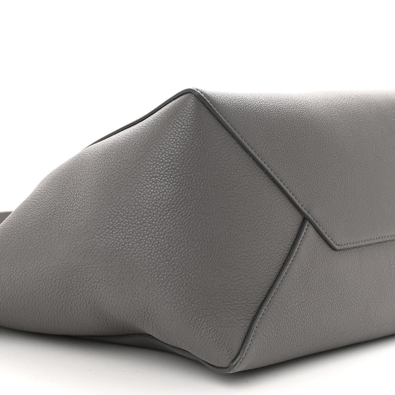 Celine Soft Grained Calfskin Small Belt Cabas Phantom Medium Grey 10 of 11