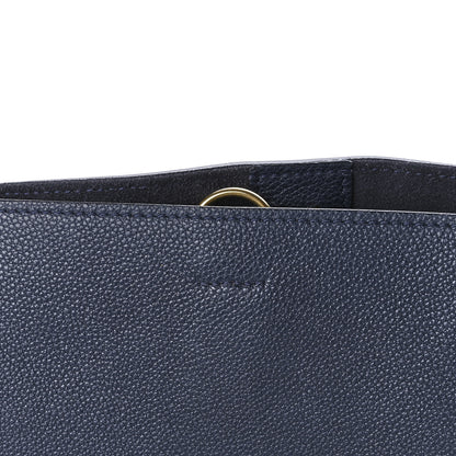 Celine Soft Grained Calfskin Sangle Bucket Bag Navy Blue 10 of 10