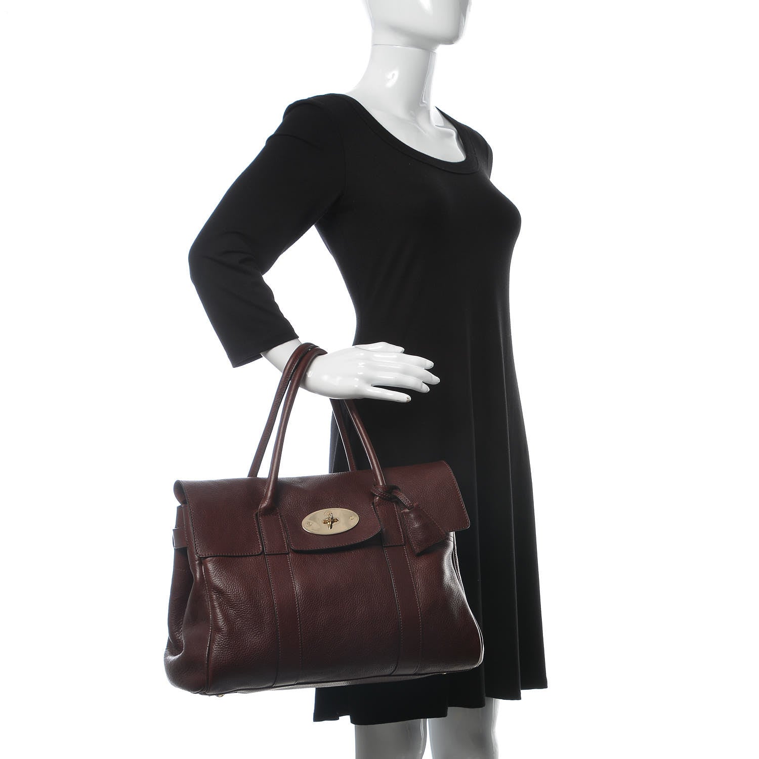 Mulberry Natural Leather Bayswater Oxblood 2 of 10