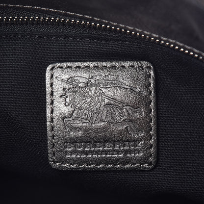 Burberry Shimmer Check Pilgrim Satchel Pewter 6 of 13