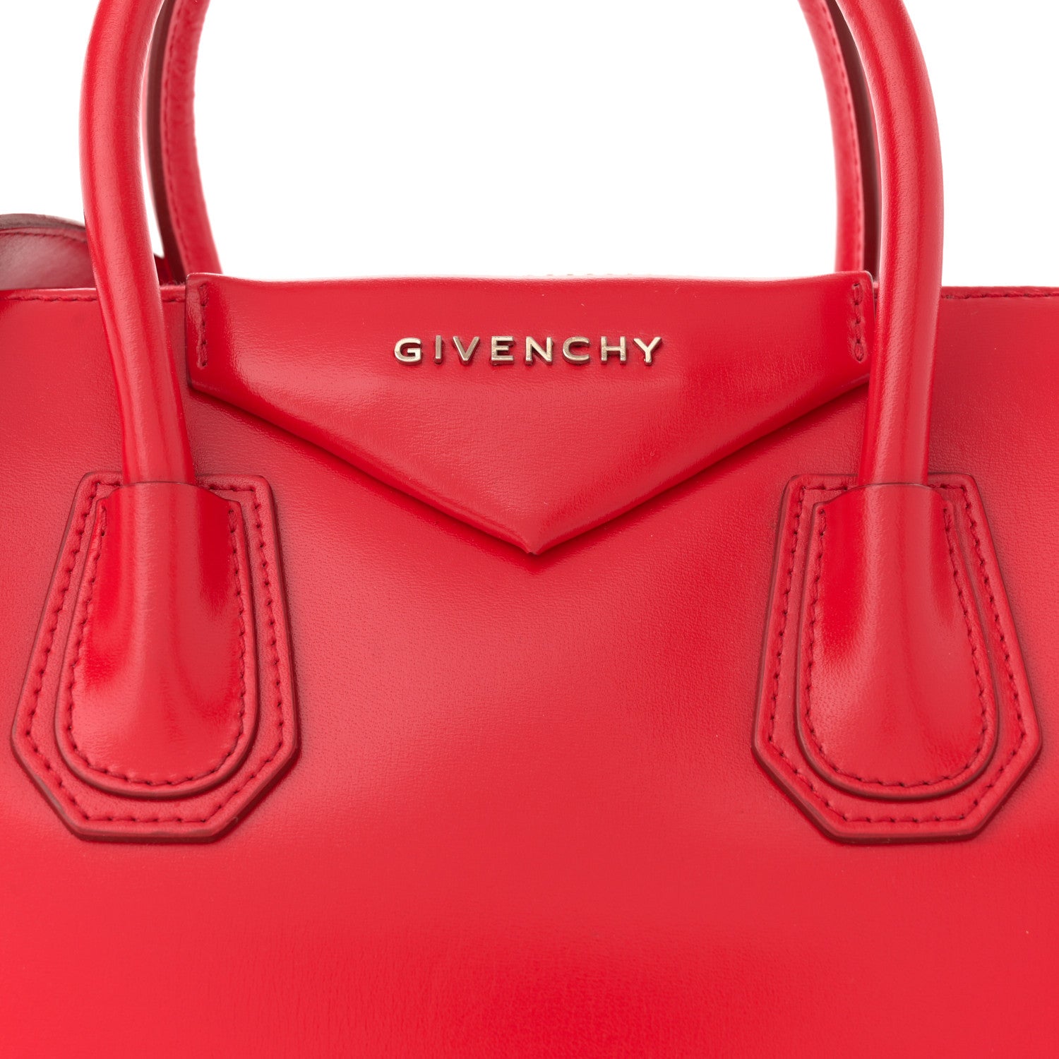 Givenchy Shiny Lord Calfskin Small Antigona Medium Red 8 of 11