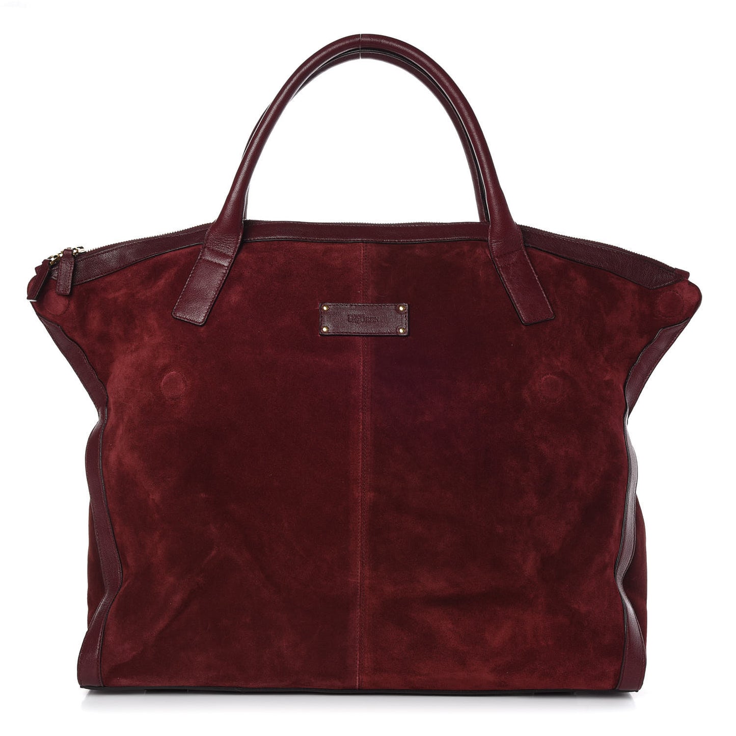 Suede Large De Manta Tote Oxblood