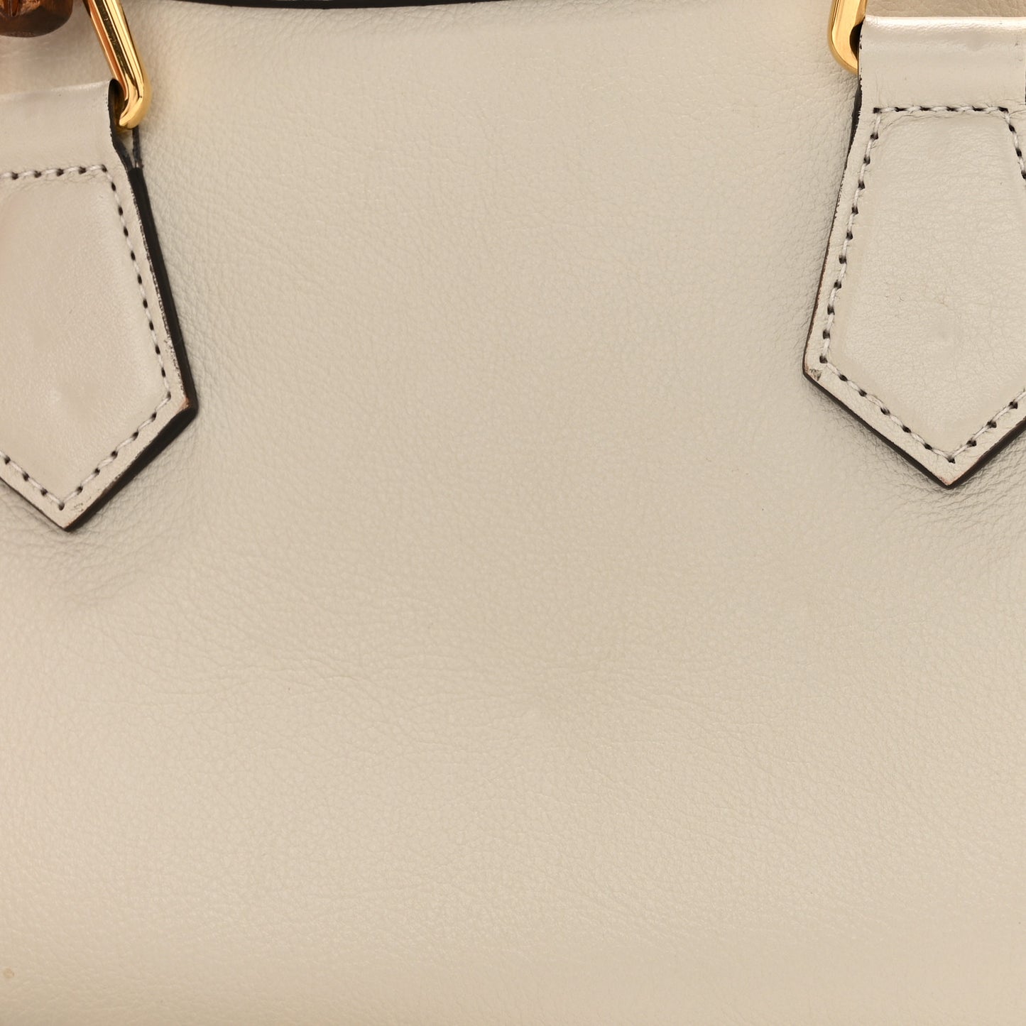 Wonka Grain Calfskin Mini Diana Tote Bag Mystic White Orange Fluo