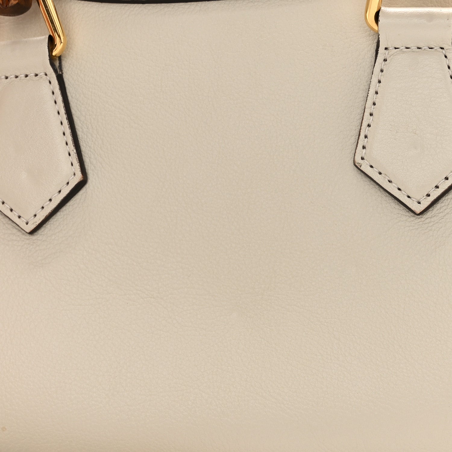 Gucci Wonka Grain Calfskin Mini Diana Tote Bag Mystic White Orange Fluo 11 of 12