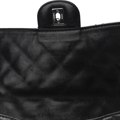 Chanel Lambskin Quilted Messenger Bag Black 7 of 9