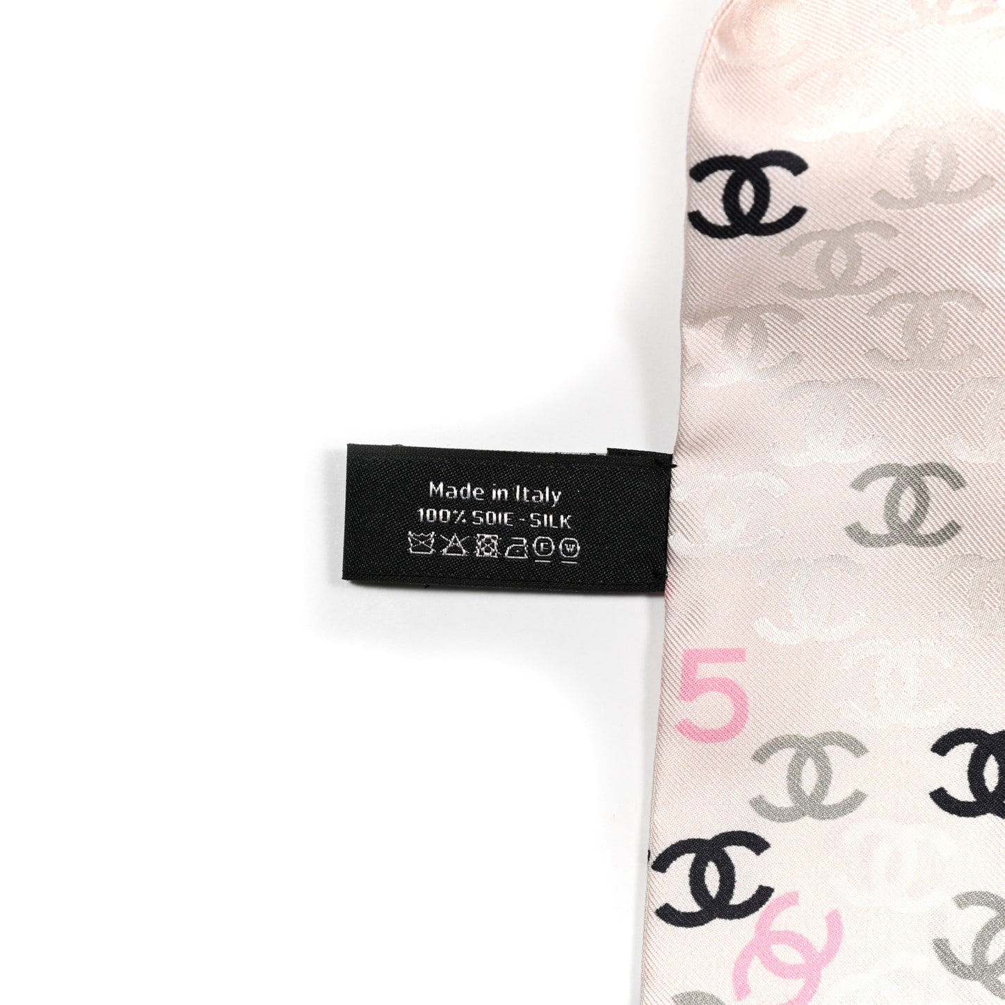 Silk CC Slim Bandeau Pink Ecru Black