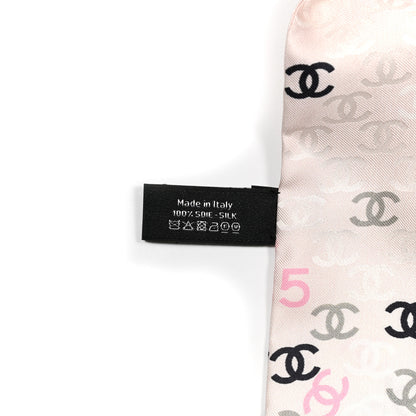 Chanel Silk CC Slim Bandeau Pink Ecru Black 4 of 6