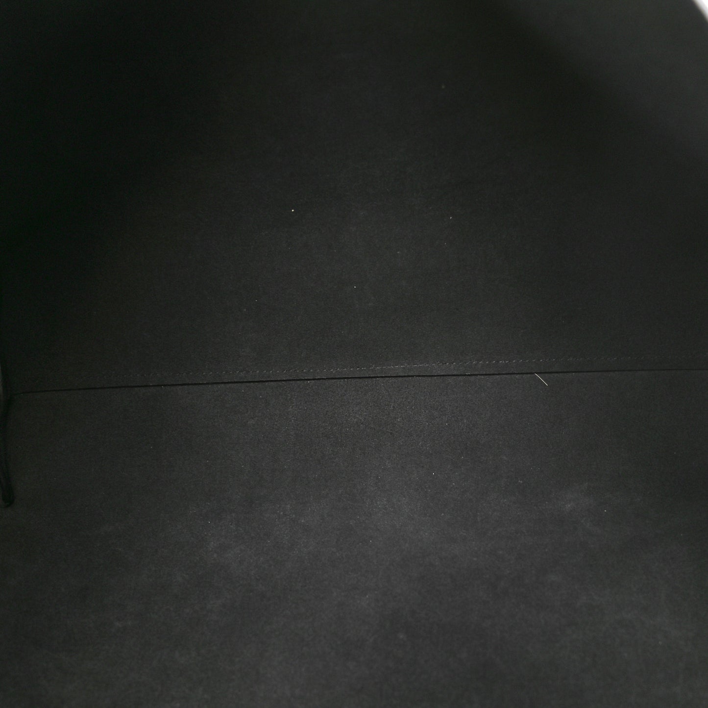 Calfskin Large Shopping Tote Black