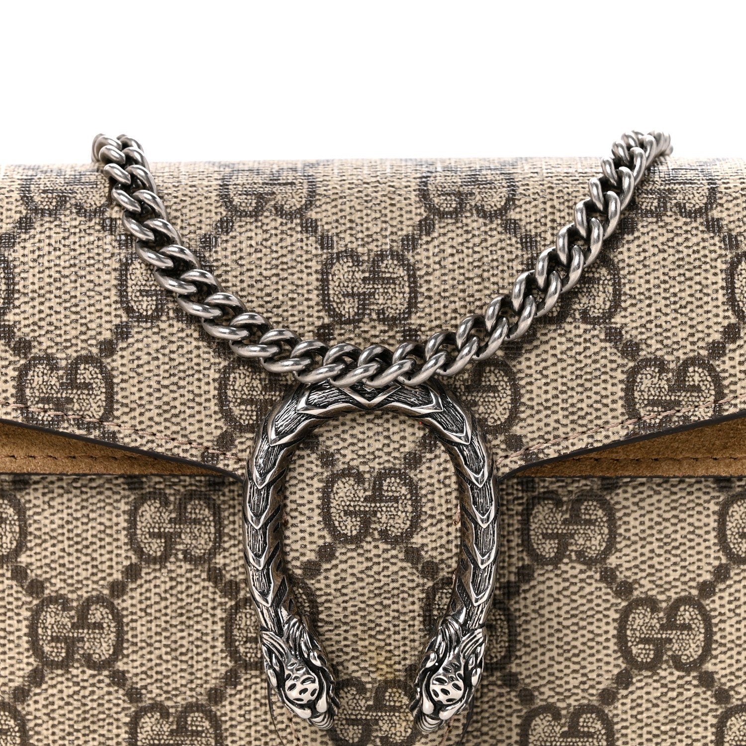 Gucci GG Supreme Monogram Super Mini Dionysus Shoulder Bag Taupe 7 of 14