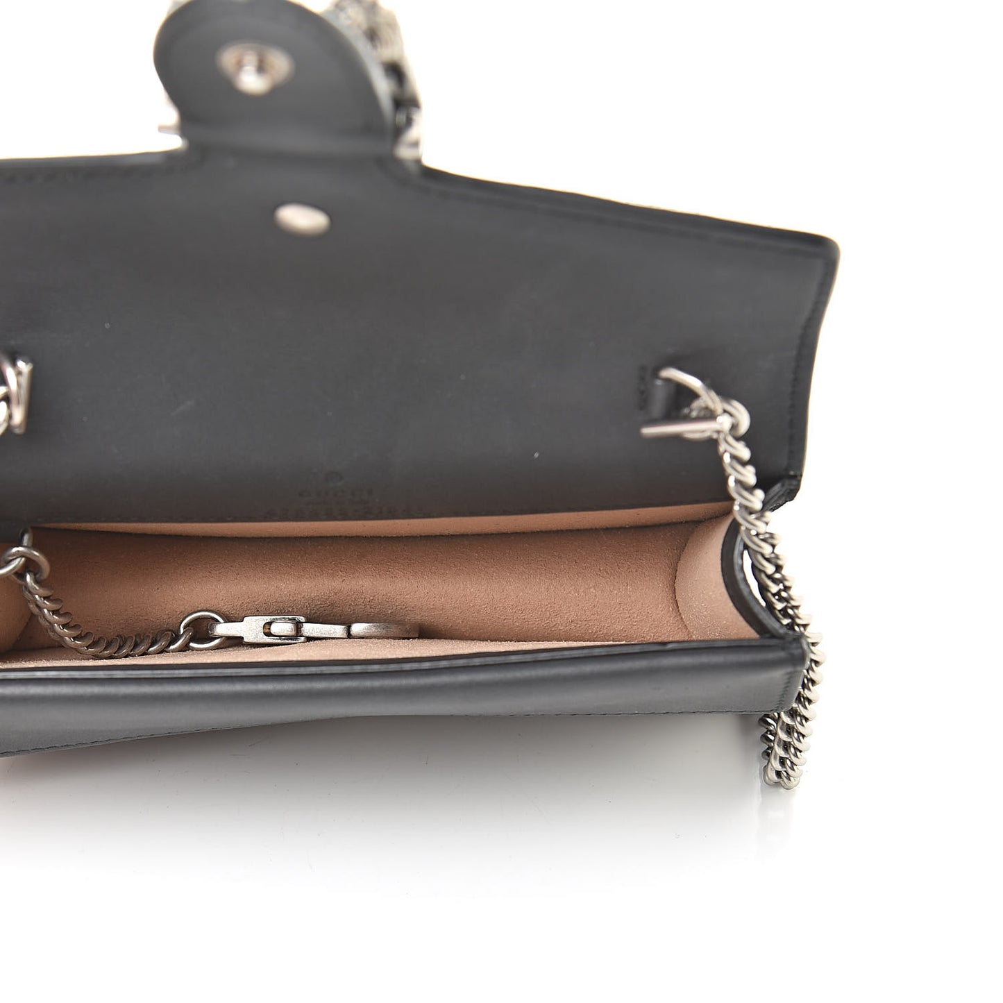 Suede Super Mini Dionysus Shoulder Bag Black