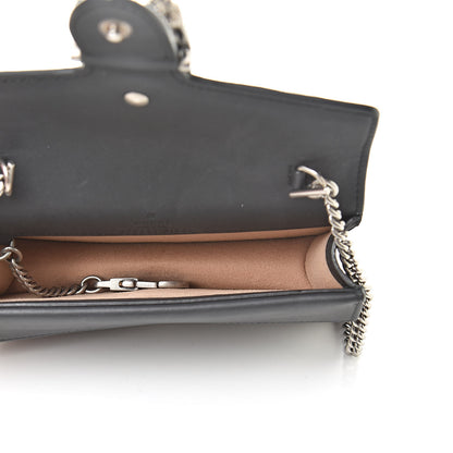 Gucci Suede Super Mini Dionysus Shoulder Bag Black 5 of 12