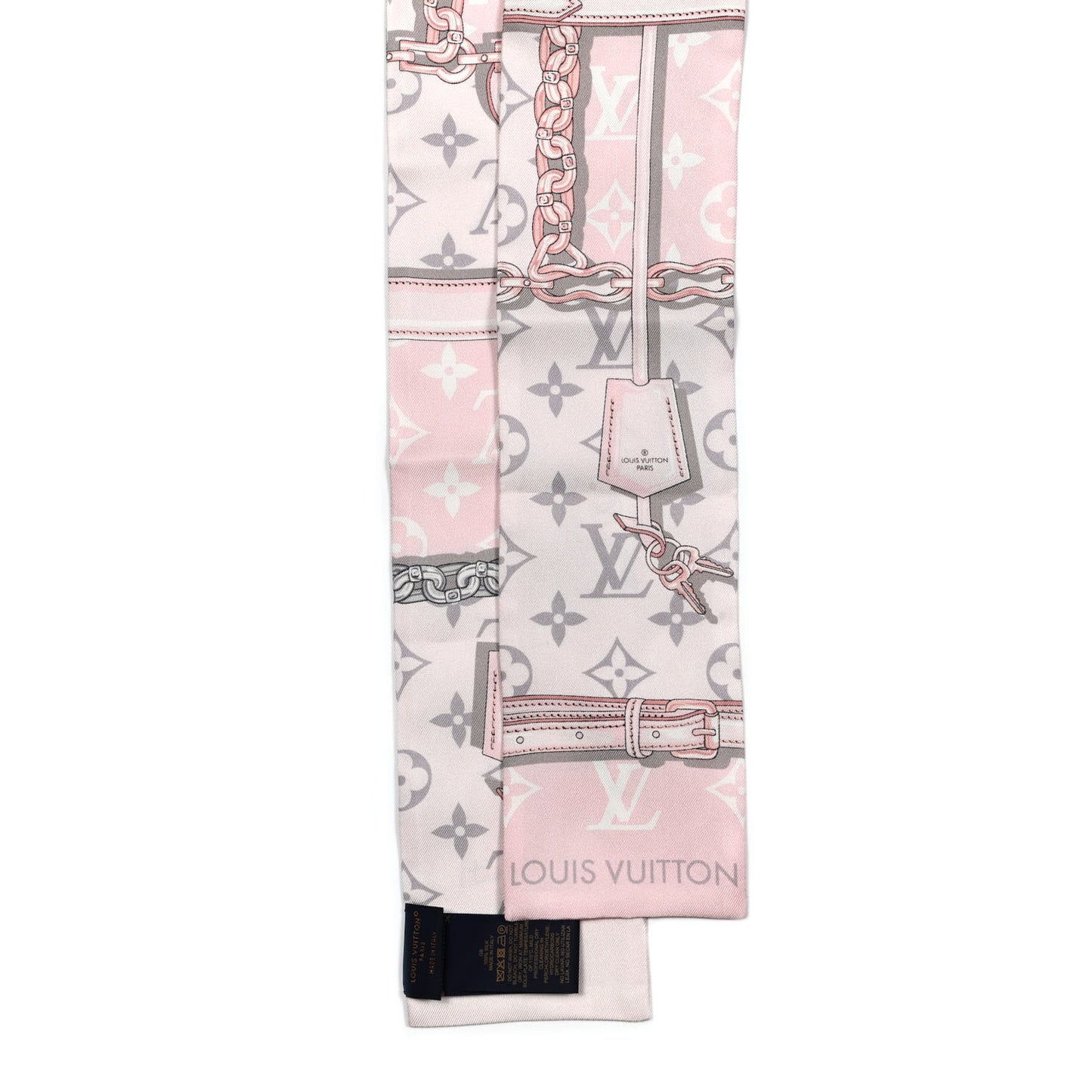 Silk Monogram Confidential Bandeau Light Pink