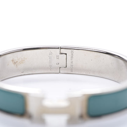 Hermes Enamel Narrow Clic Clac H Bracelet PM Bleu Canard 3 of 5