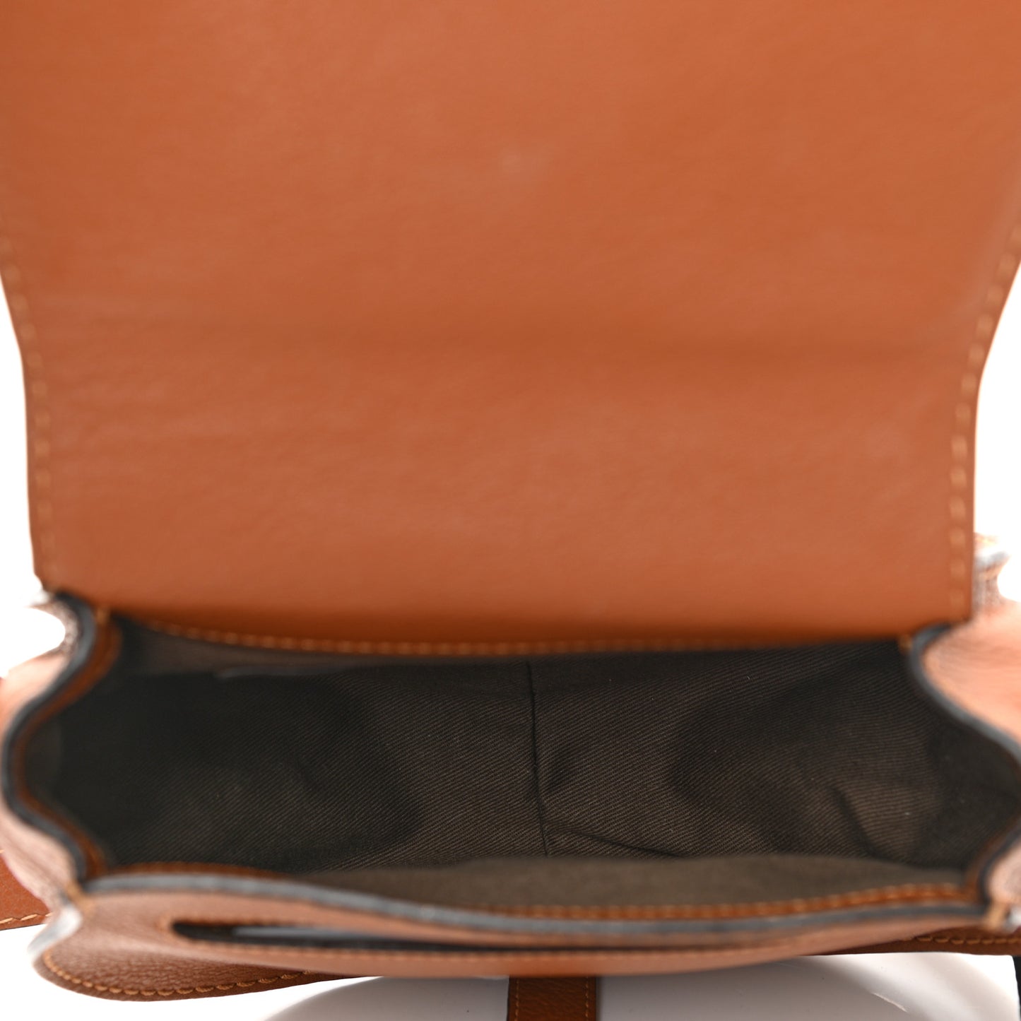 Calfskin Mini Marcie Round Crossbody Bag Tan