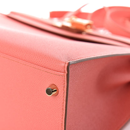 Hermes Epsom Kelly Sellier 32 Flamingo 13 of 16