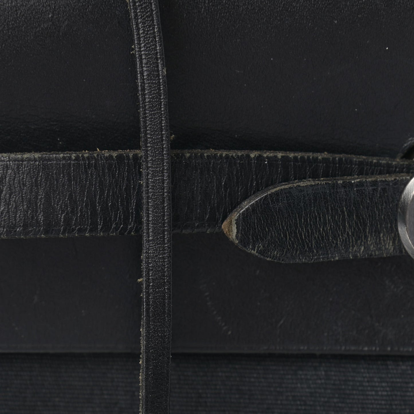Toile Vache Calfskin Herbag 30 PM Backpack Black