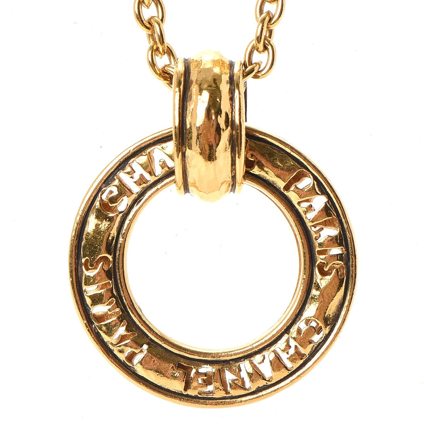 Pendant Long Chain Necklace Gold