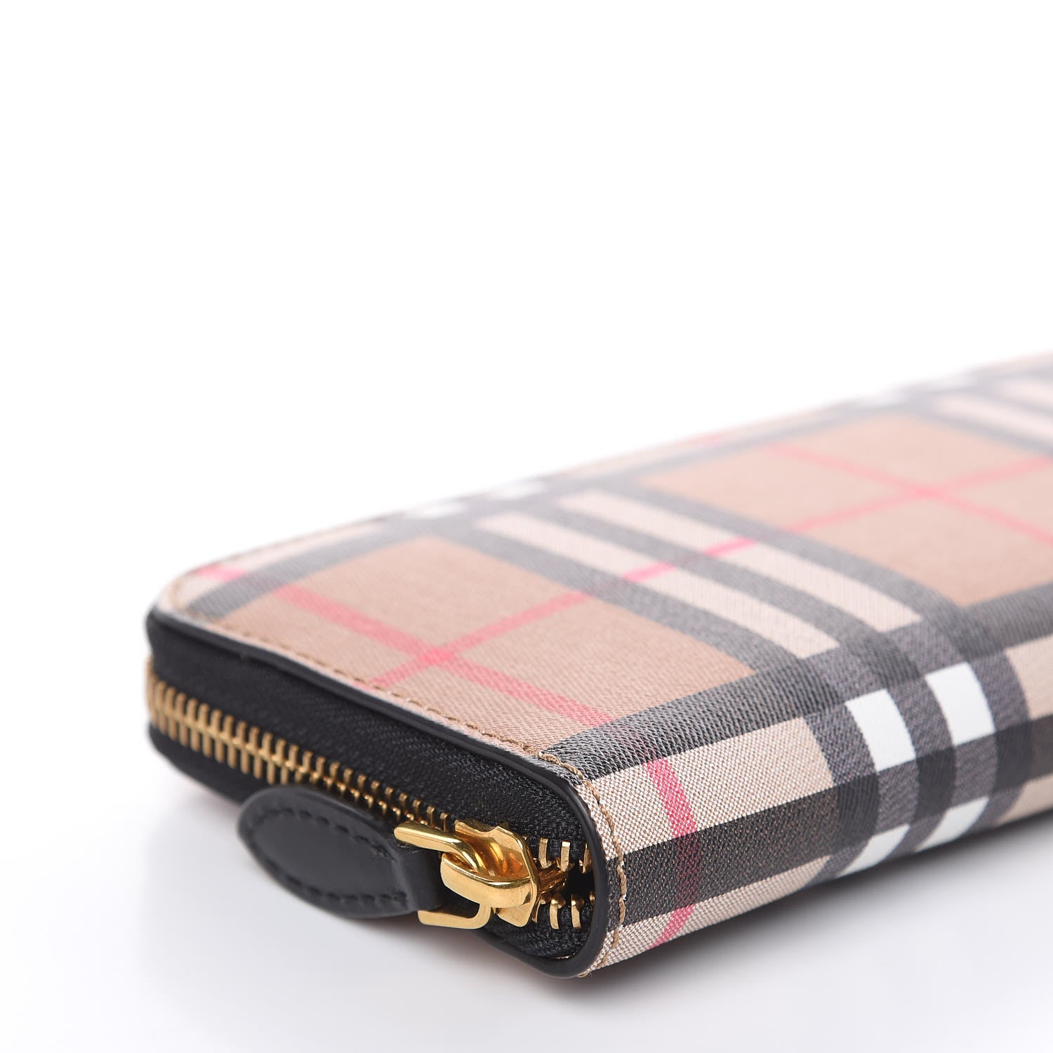 Burberry Vintage Check Ellerby Zip Around Wallet Black 9 of 10