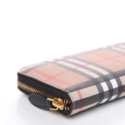 Burberry Vintage Check Ellerby Zip Around Wallet Black 9 of 10