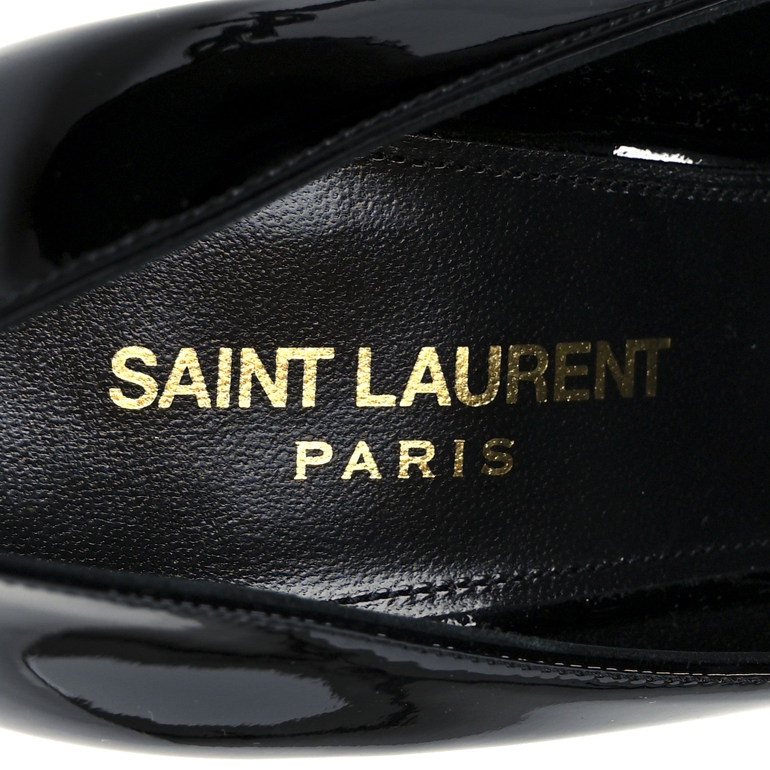 Saint Laurent Patent Opyum 85 Pumps 37.5 Black 7 of 10