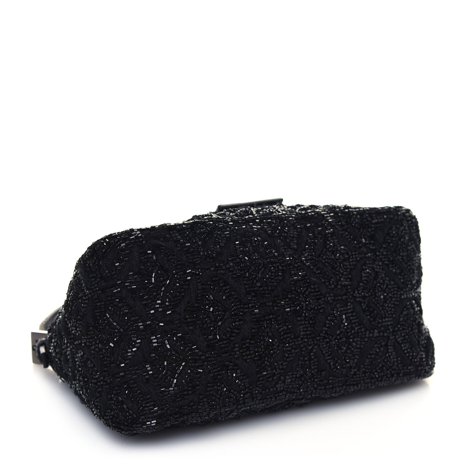 Fendi Lizard Beaded Mini Mama Baguette Black 4 of 13