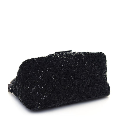Fendi Lizard Beaded Mini Mama Baguette Black 4 of 13