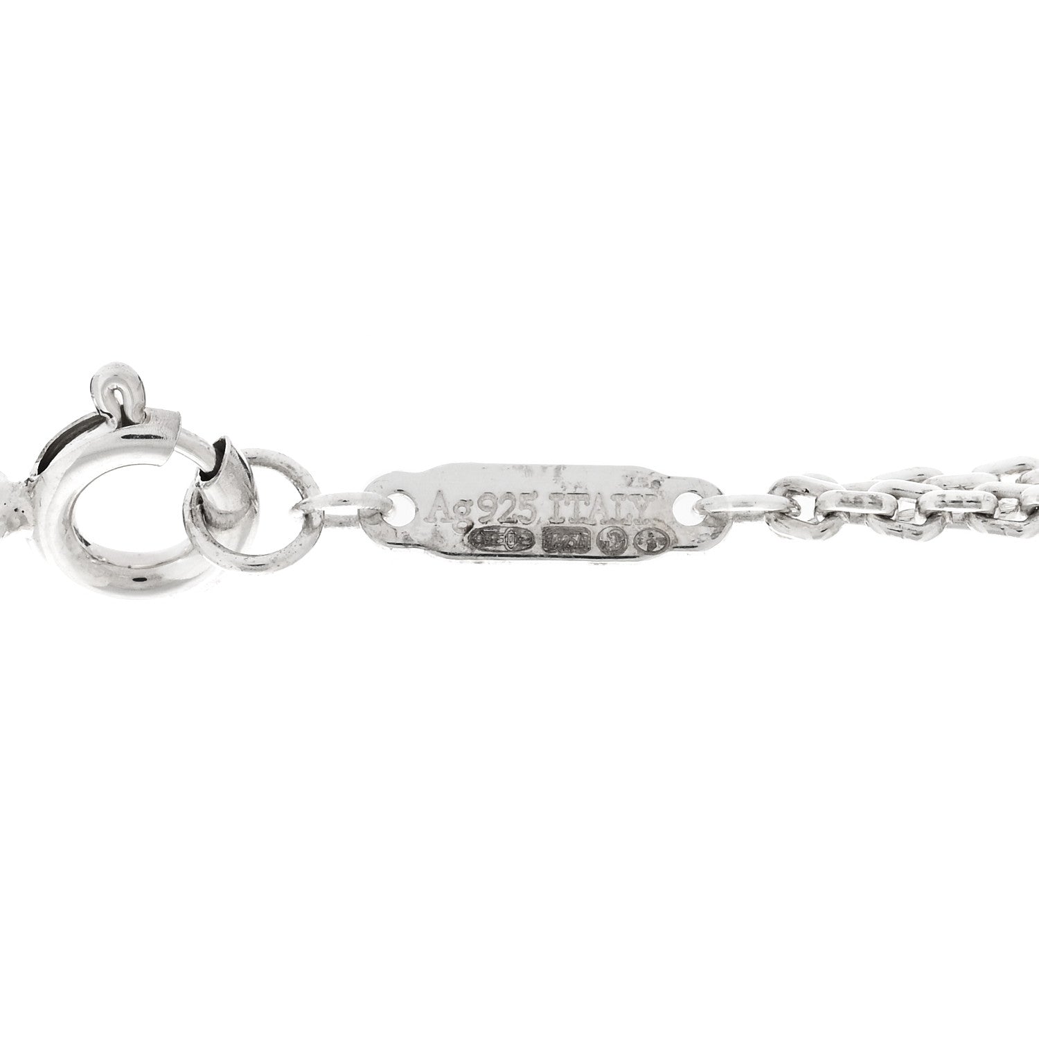 Tiffany Sterling Silver Double HardWear Link Pendant Necklace 5 of 6