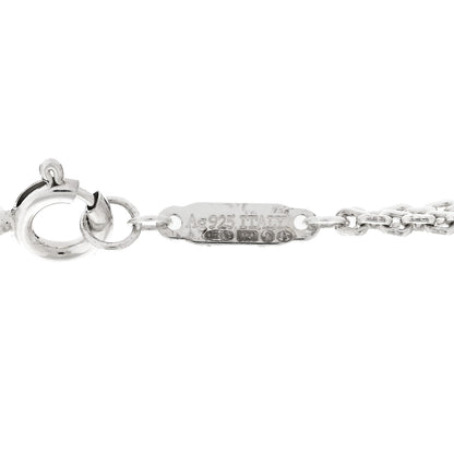 Tiffany Sterling Silver Double HardWear Link Pendant Necklace 5 of 6