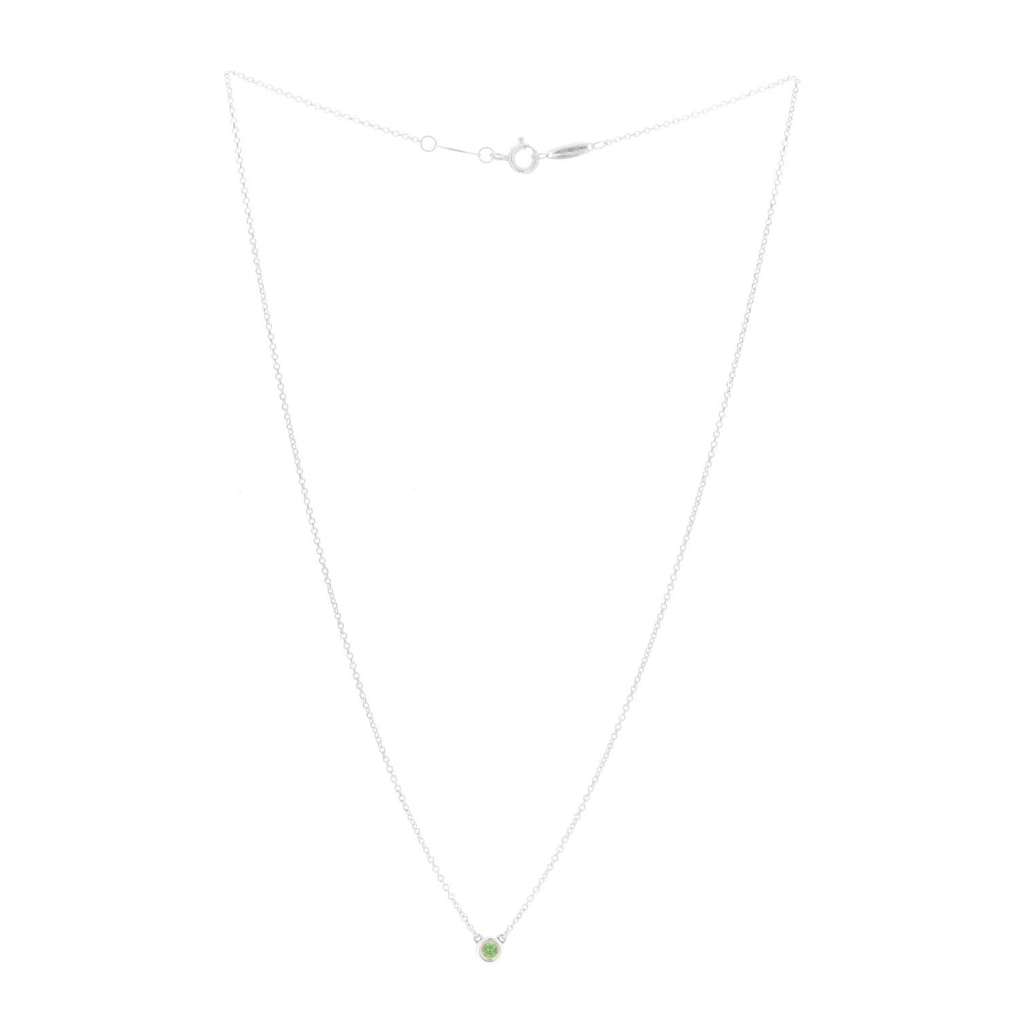 Sterling Silver Tsavorite Elsa Peretti Color By The Yard Necklace